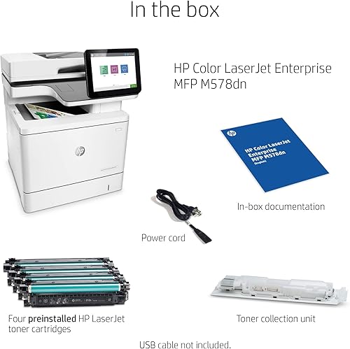 Miniatura 3 de HP Color LaserJet Enterprise Impresora dúplex multifunción M578dn (7ZU85A) (renovada)
