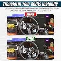 Vista 5 de Adaptador de Perilla de Palanca de Cambios Mod para Logitech G29 G920 G923 G27 G25, Extensión de Palanca de Cambio, Accesorios