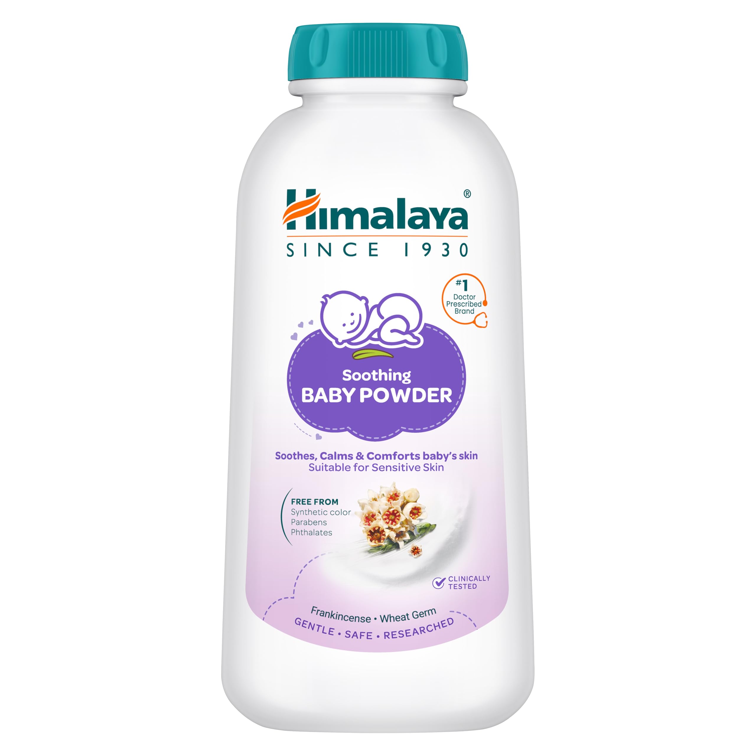 Himalaya Soothing Baby Powder 100gm | No.1 Doctor-Prescribed Brand | Formulated for sensitive skin | Soothes, calms and comforts baby's skin | 99% Natural Origin Ingredients | Free from harsh chemicals-image-18