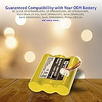 Vista 5 de Synergy Digital El paquete combinado de teléfono inalámbrico Energizer P3201 incluye: 2 baterías 3AA-W