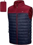 33,000ft Veste de dessus de matelassée isotherme léger pour homme, veste sans manches d'hiver chaude pour course au golf