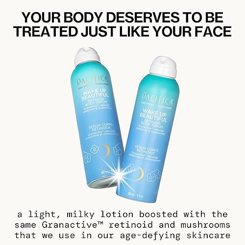 Miniatura 2 de Pacifica Beauty, Wake Up Beautiful Body Lotion & Body Serum Set, Rellenos, Renueva la elasticidad, hidratante, sin petróleo, hidratante corporal