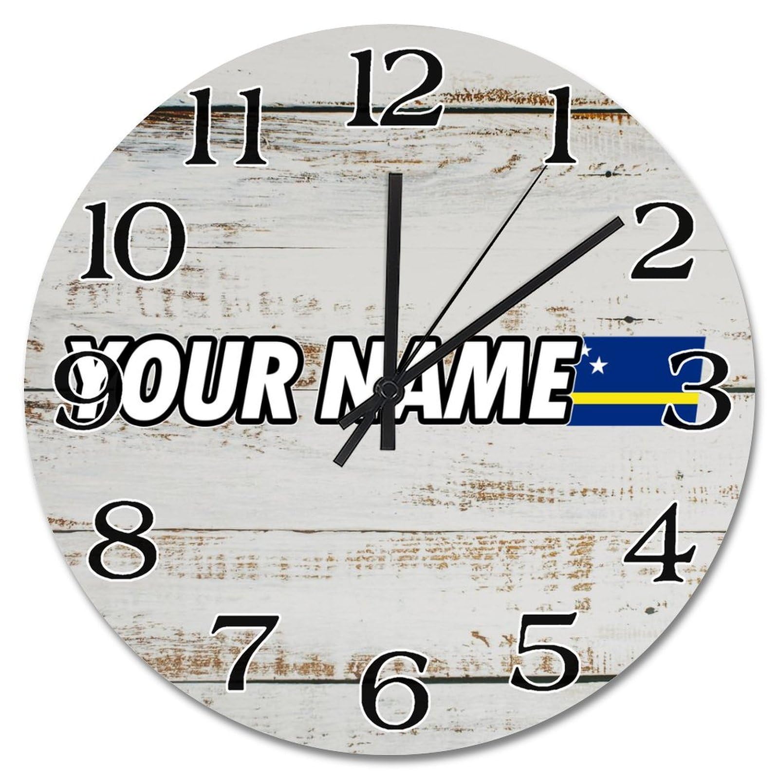 Horloge murale Curaçao 38,1 cm : oubliez le tic-tac avec cette décoration de salon silencieuse