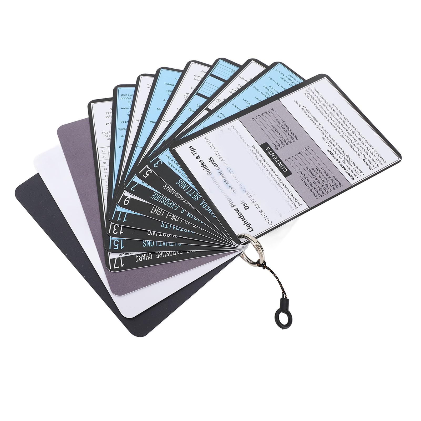 Camera Reference Card Buy DSLR Cheat Sheet Cards for Digital Cameras, 4x6 Inch 18 Pages Cheat ...