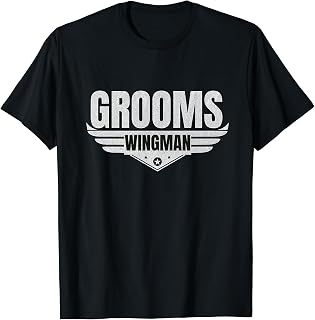 Grooms Wingman Funny Wedding Groomsmen Bachelor Design Gifts T-Shirt