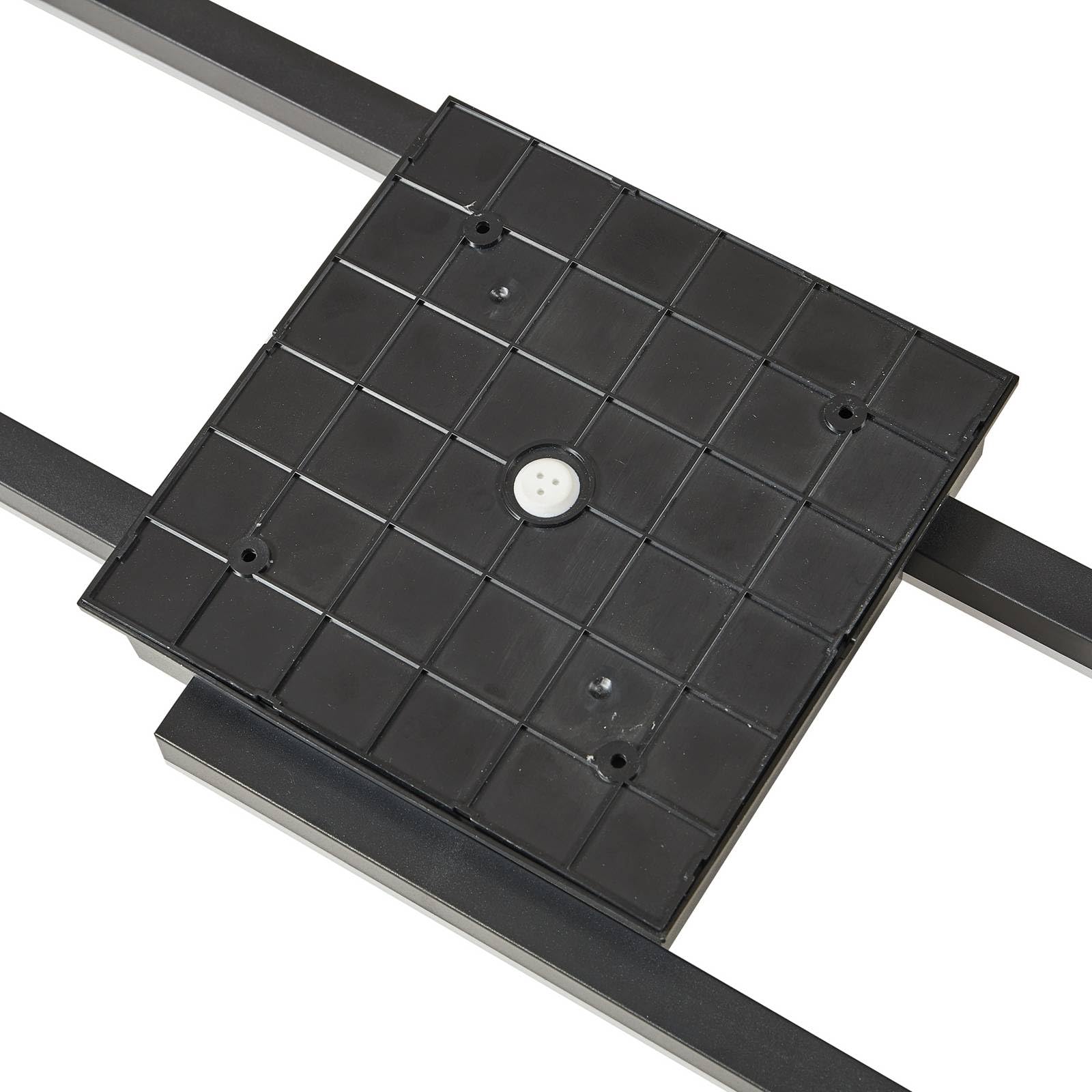 Lindby Plafoniere LED dimmerabile (Moderno) colore Nero, lampadina inclusa lampada da esterni per giardino terrazzo balcone e casa plafoniera