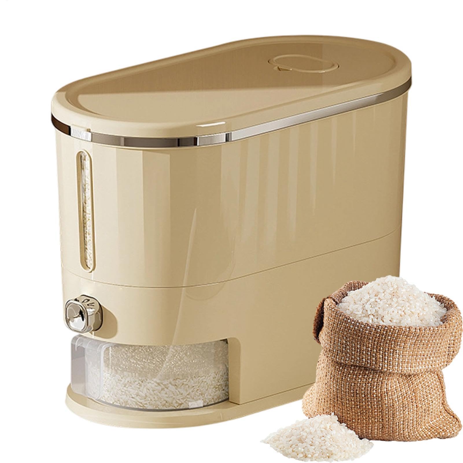 Generisch Arroz de 5 kg con tapa y ventana