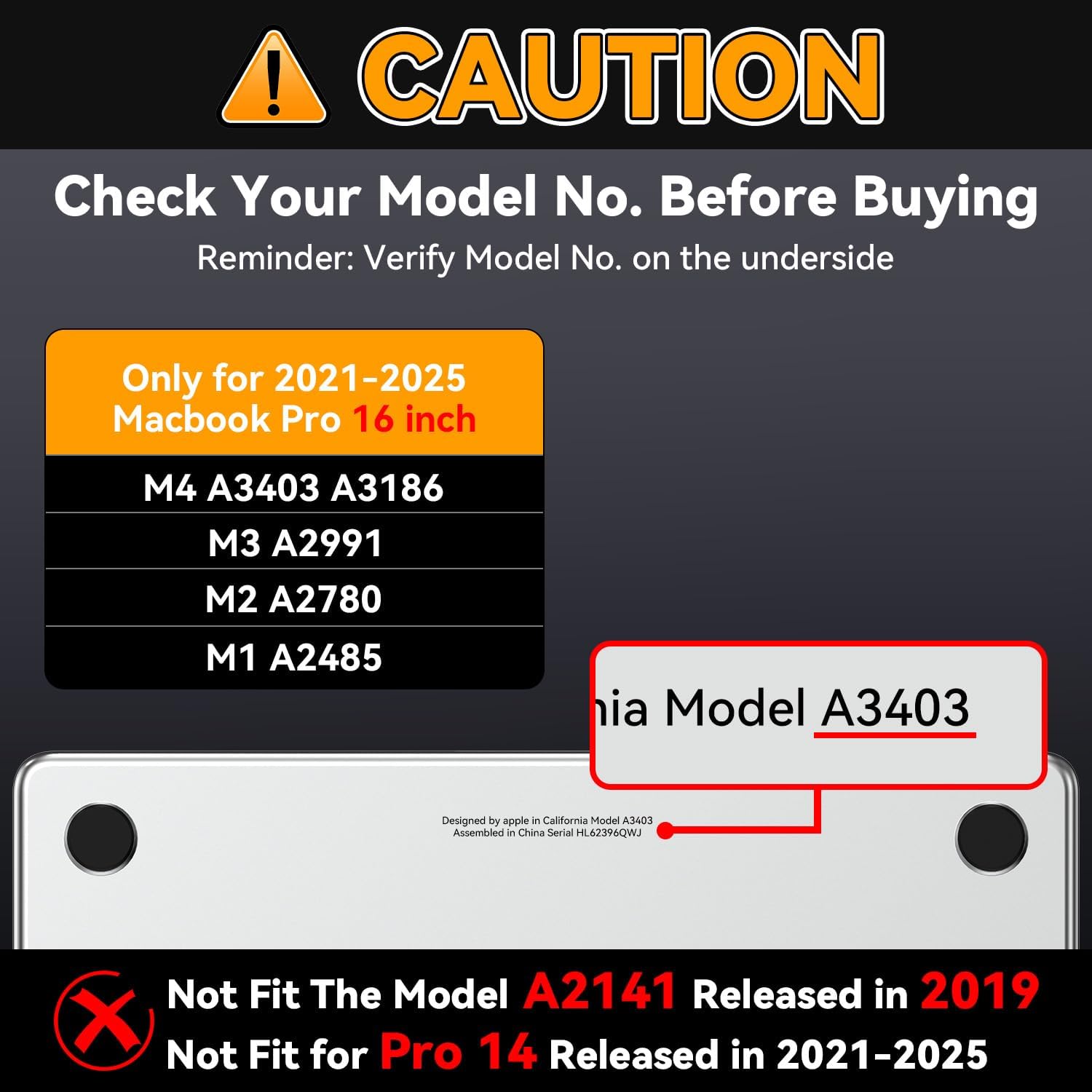 BlueSwan Matte Case for MacBook Pro 16 inch Case 2026 M4 M3 M2 M1 Pro/Max 2025-2021, Compatible A3403 A3186 A2991 A2780 A2485, Hard Shell Protective Laptop Cover, Space Black Clear - Image 2