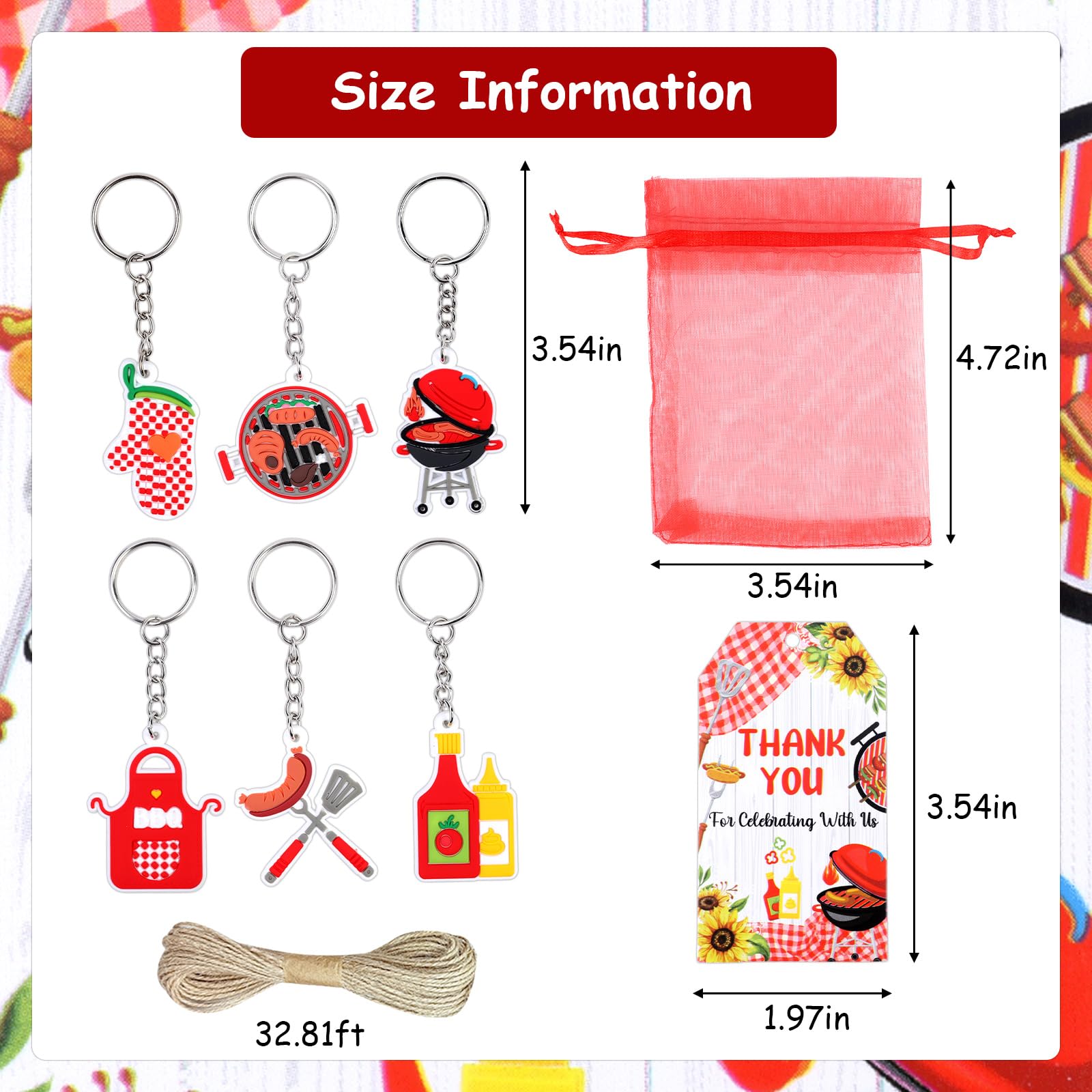 Lot De 24 Porte-clés Nœud Bleu Avec étiquettes Et Sacs Organza – Pour Fêtes, Anniversaires Ou événements Spéciaux