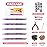 Hair Tinsel Kit with Tools and Instruction Easy to Use 1000 Strands 47 Inches Glitter Tinsel Hair Extensions for Women and Girls, Sparkling Shinny Fairy Hair Accessories for Christmas New Year Halloween Cosplay Party (Pink)