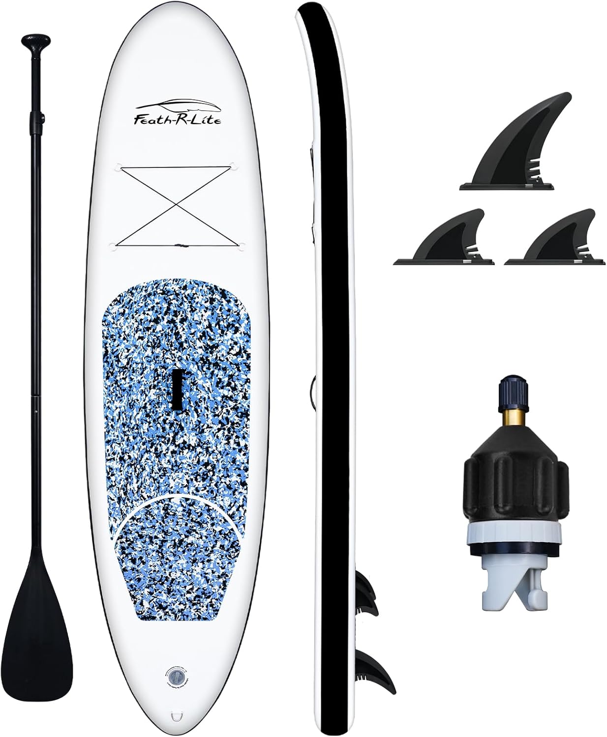 FEATH-R-LITE SUP Inflatable Stand Up Paddle Board 10’ x 30" x 6" Ultra-Light Paddle Board with Paddleboard Accessories