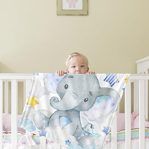 Miniatura 36 de Manta de bebé personalizada con nombre, mantas de bebé de elefante personalizadas para niñas, regalos de bebé, productos para bebés, mantas súper