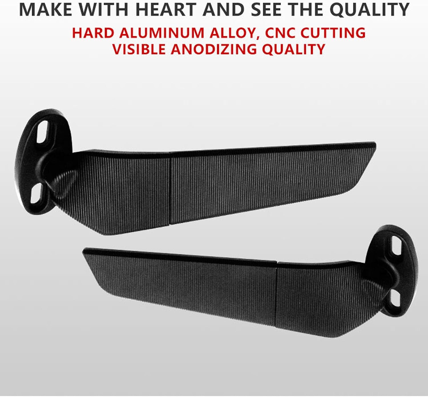 Motorcycle Rearview Mirrors Wind Wing Side Mirrors Stealth Adjustable 360° Fit for Suzuki GSXR 600 700 1000 1300 K1 K2 K3 K4 K5 K6 K7 K8 K9 K10 K11 K12 K13 L7 L17 GSX250R GSX650F GSX1300R