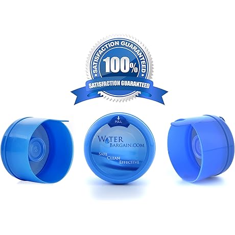 [50-Pack] American-Made Water Jug Caps for Spill-Proof Hydration