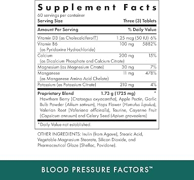 Michael's Health Naturopathic Programs Blood Pressure Factors - 180 Vegetarian Tablets, Pack of 2 - Provides Fluid Balance Support - Kosher - 120 Total Servings