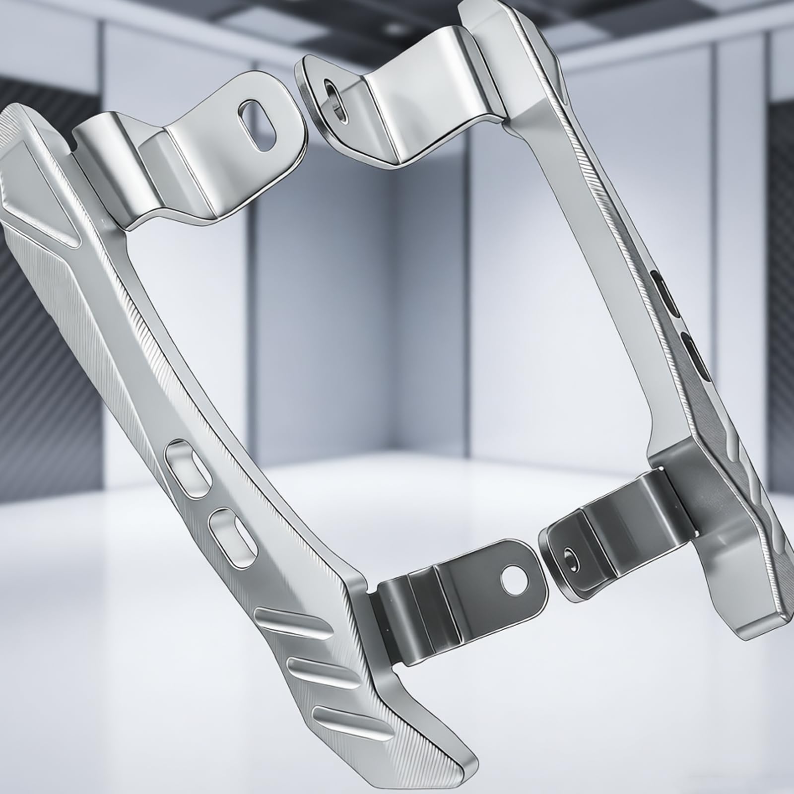 Maniglia posteriore anodizzata per moto YZFR3, nera | Alluminio lavorato con lunga durata per la pista generale del passeggero del motociclo, facile installare