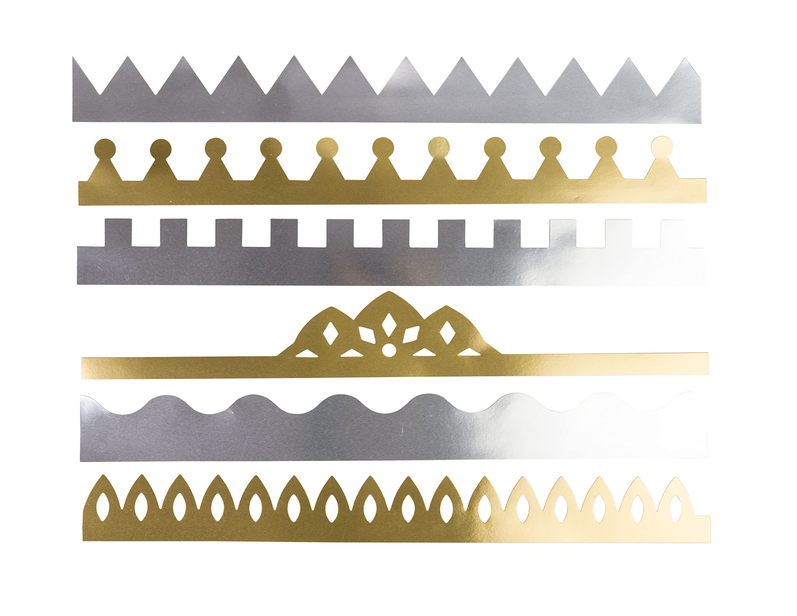 Craftplay Corone Alte Per Biglietti: Confezione Da 12 Corone Bianche In Cartoncino, 6 Disegni Diversi, Da Decorare Per Feste E Progetti Scolastici, Regolabili Per Bambini E Adulti - 3