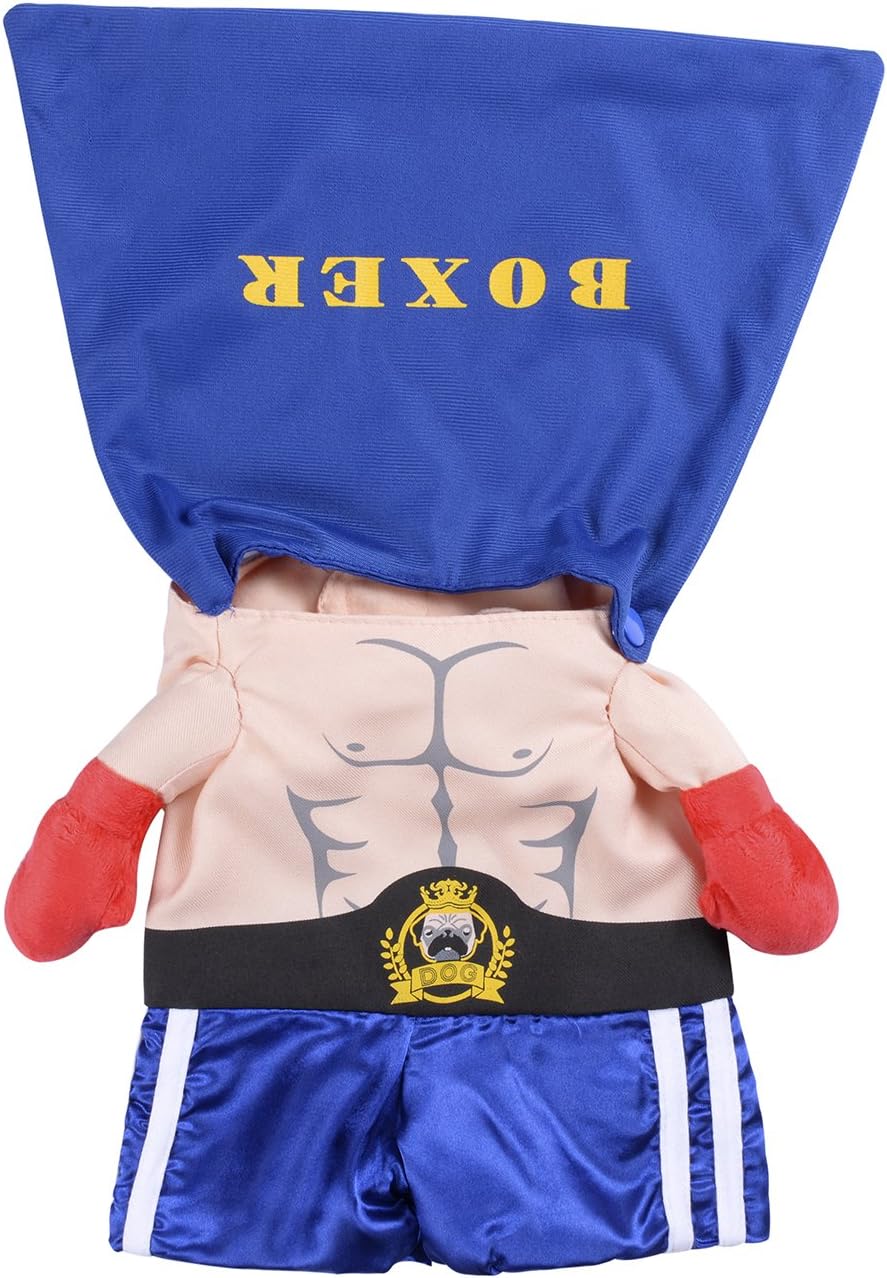Woo Woo Pets Boxer Shaped Clothes Festival Costumes Halloween Cosplay Apparel for Pets XL