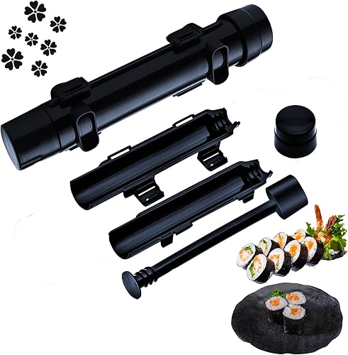 Unique ZONE - Rodillo de sushi Bazooka de grado duradero para salud y seguridad, fácil de cocinar, rollos de sushi, los mejores utensilios de cocina