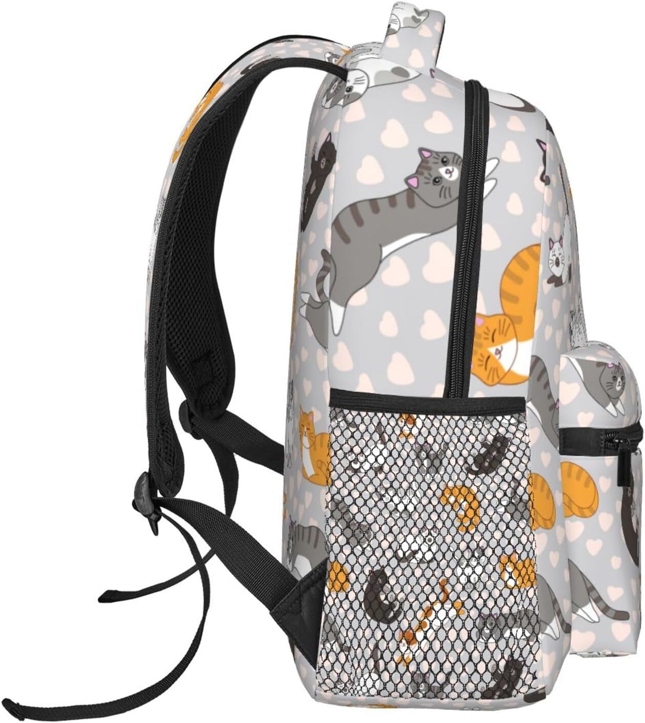 Cute Cat Kawaii Kitten Backpack For School Laptop Bags Bookbag Big Casual Daypack For Student Girls Boys Kids Teens Travel Sports Work - Image 3