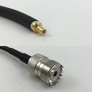 12 inch RG188 SMB MALE to SO239 UHF Female Pigtail Jumper RF coaxial cable 50ohm Quick USA Shipping