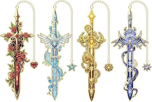 Miniatura 19 de Marcapáginas de metal con diseño transparente – Marca de libro de la catedral de San Basilio para lectores, marcadores estéticos para niños