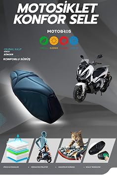 Motobros Volta Apec Apx7 ile Uyumlu Konfor Sele K l f  Visco S nger Y rt lmaya Dayan kl