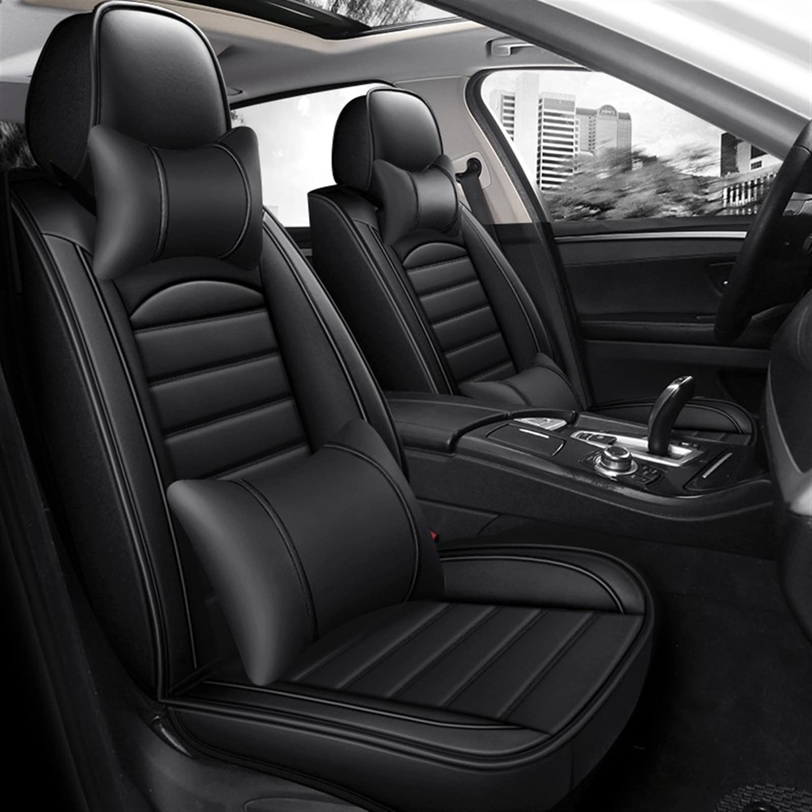 JTWMTY Car Seat Cushion Covers Interior for Bmw F10 5 Series F11 G30 G31 E39 E60 E61 F07 F18 G38 protectors