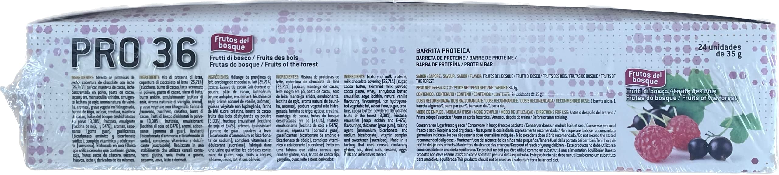 Best Protein Pro 36 Fruits de la forêt – 24 barres