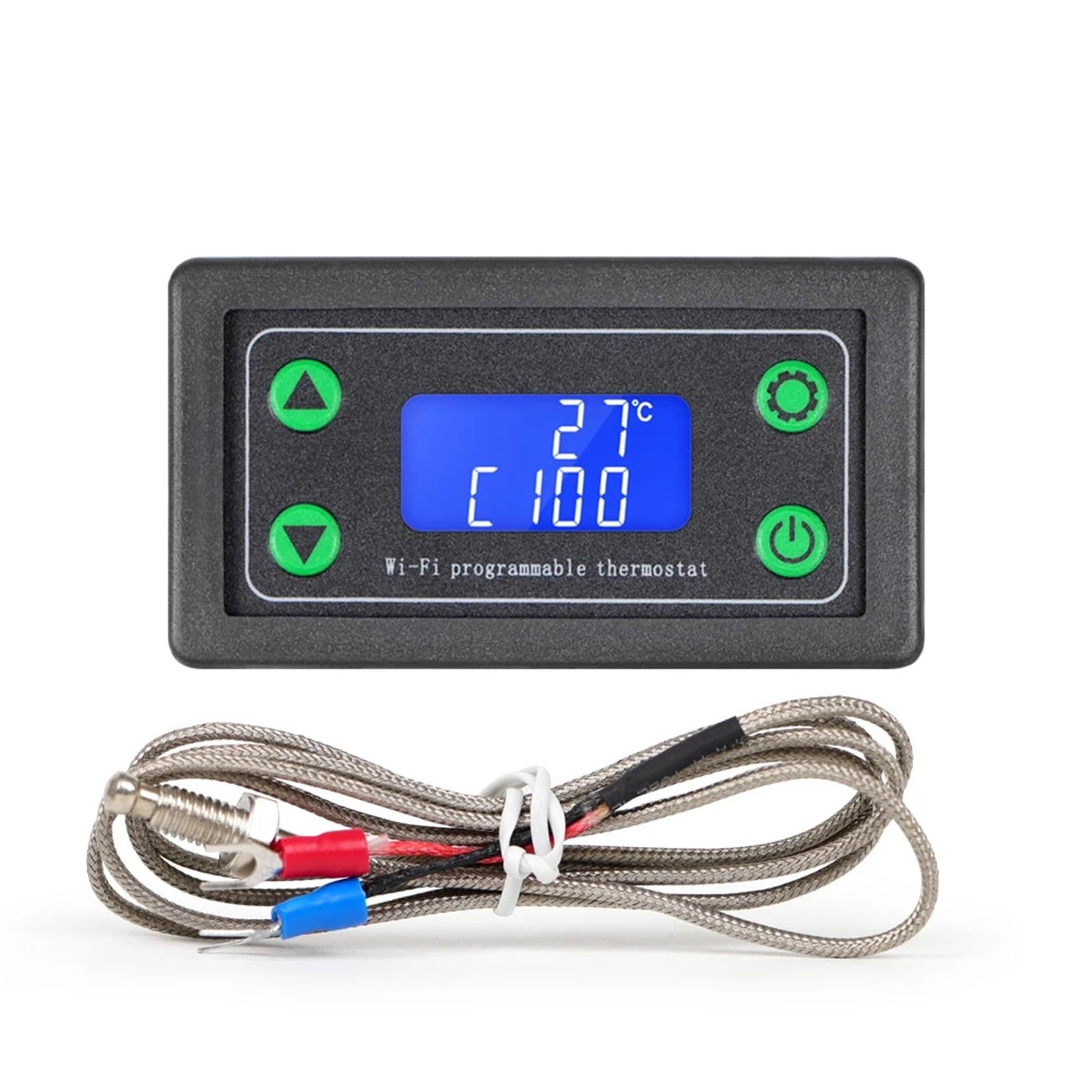 ZFX-WT01 Regolatore di Temperatura Digitale Intelligente WiFi con Display a LED, termostato con Strumento di Controllo del Calore/Raffreddamento e sonda
