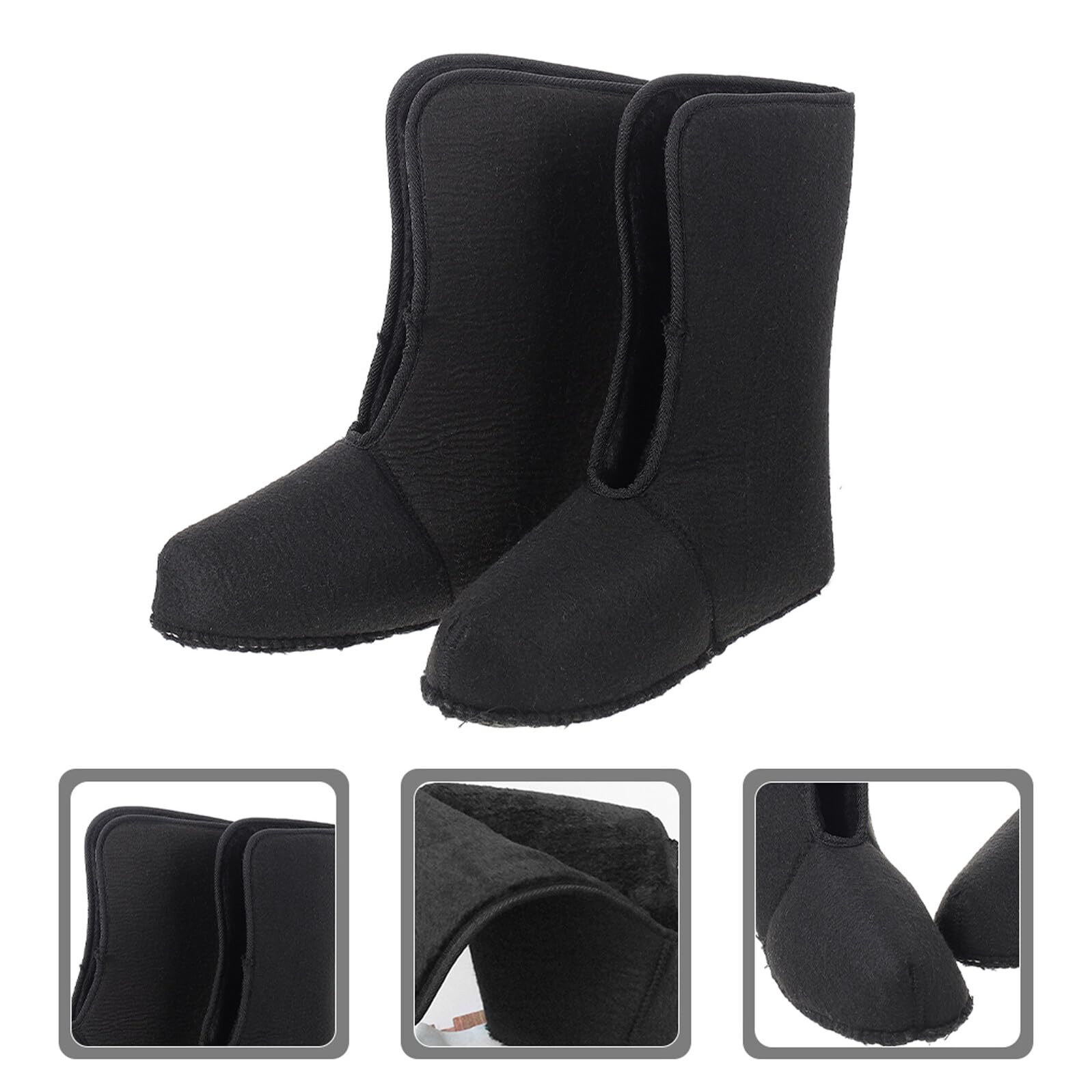 Didiseaon Lot de 2 Doublures Chaudes pour Bottes Homme Taille 44 Semelles Thermiques en Peluche Douce, Antidérapantes et Isolantes, Accessoires de Rechange pour Pêche et Randonnée Hivernale
