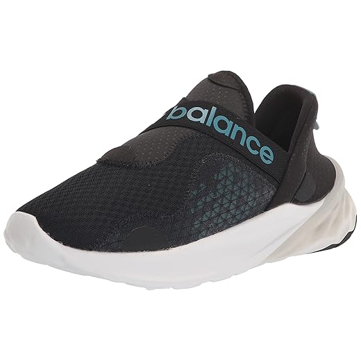 New Balance Men's Fresh Foam Roav RMX V1 Running Shoe, Black/White, 10.5