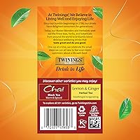 Vista 50 de Twinings Blackcurrant Breeze - Té negro, 6 paquetes de 20 unidades, bolsas de té envueltas individualmente, dulce, sabor picante, con cafeína