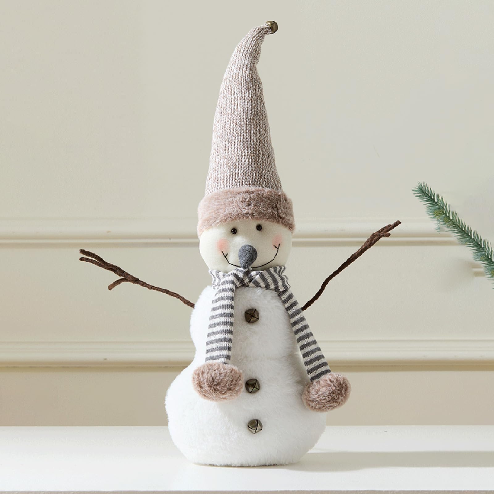 Figurine miniature de Noël, Père Noël, bonhomme de neige, décoration de bureau