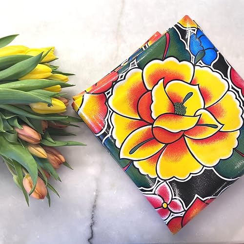 Miniatura 2 de The Fern Trail Mantel mexicano de tela de aceite  Mantel para exteriores  Paño de aceite  Tapete impermeable  Tapete de picnic  Mantel de vinilo