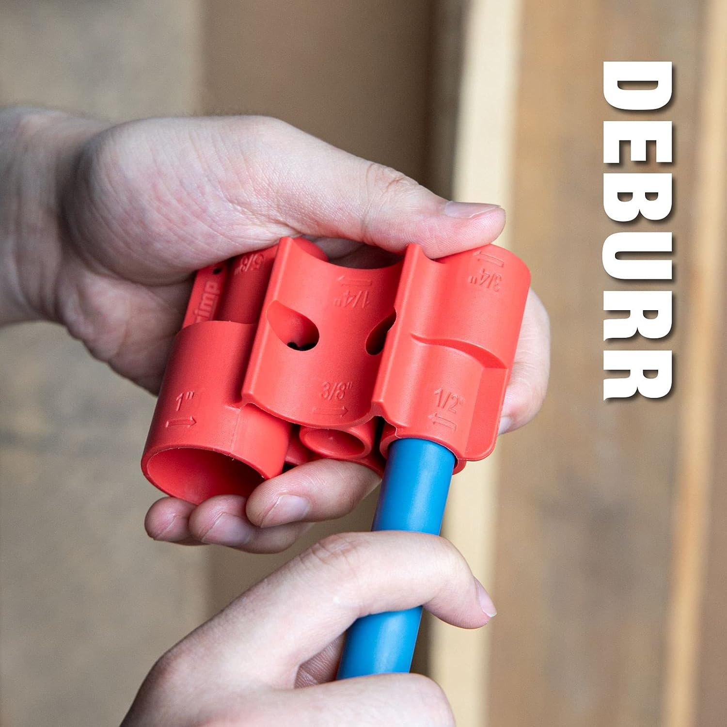 iCrimp Push-fit Fitting Deburr, Depth Gage and Disconnect Tool for PushFit Fittings, Push-To-Connect system, Multi-size combination 1/4 In.-1 in.