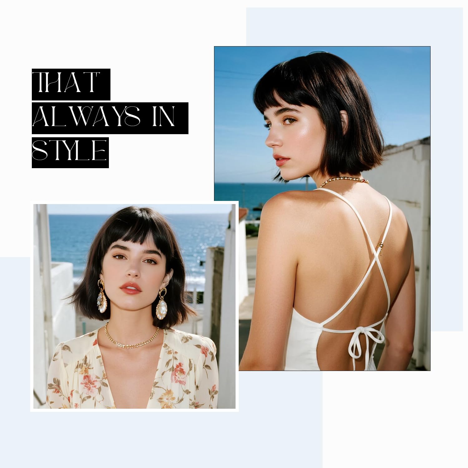 Brown Mix Light Brown Bob Wigs With Bangs 12 inch Short Straight Synthetic Shoulder Length Wig For Women Heat Resistant Bob Wig Style for Daily Party Cosplay (4/30, 12 Inch)