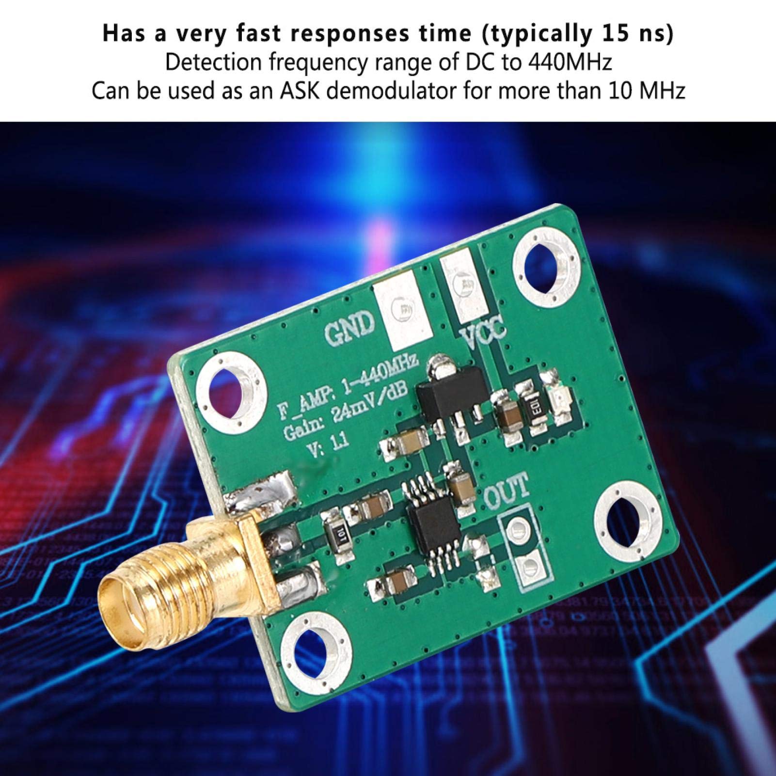 YOSOO Détecteur logarithmique Compteur de puissance RF fiable YOSOO Détecteur logarithmique Compteur de puissance RF fiable