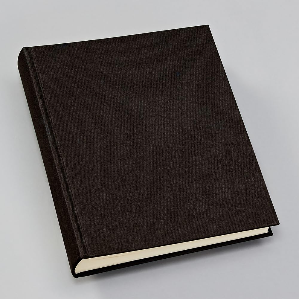 Semikolon 351008 Album photo Classic Medium - 21,6 x 25,5 cm - 80 pages couleur crème, pour 160 photos - noir