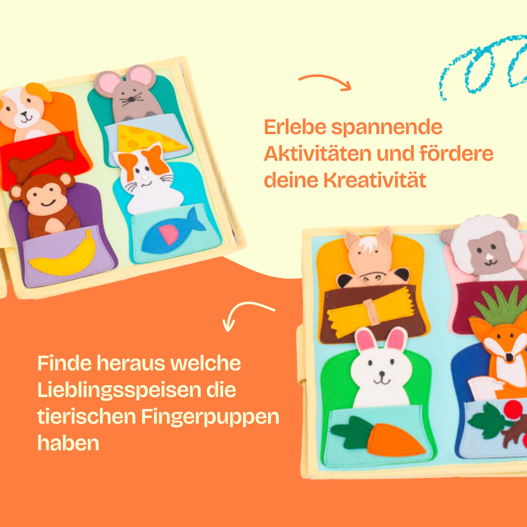 Jolly Designs – Mein erstes Fahrrad - 6 Seiten Quiet Book – Montessori Spielzeug ab 18 Monaten – Motorik & Sensorik fördern – Handgefertigtes Filzbuch – Lernspielzeug für Kleinkinder – Busy Book