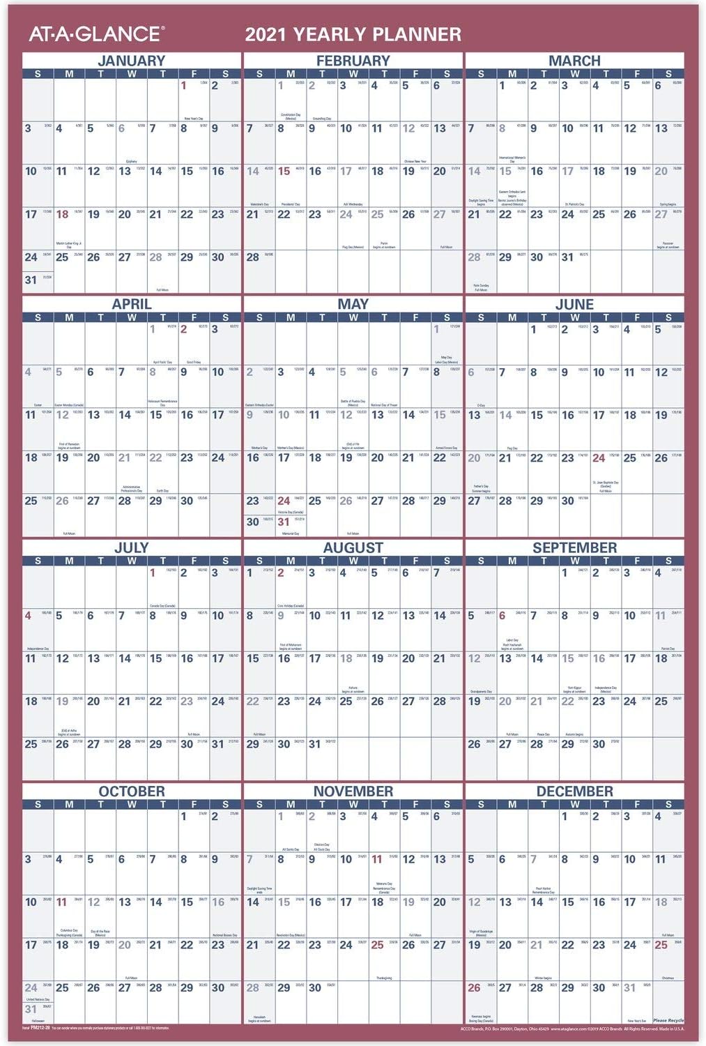 Buy 2021 Daily Desk Calendar Refill by ATAGLANCE, 31/2 x 6, Loose