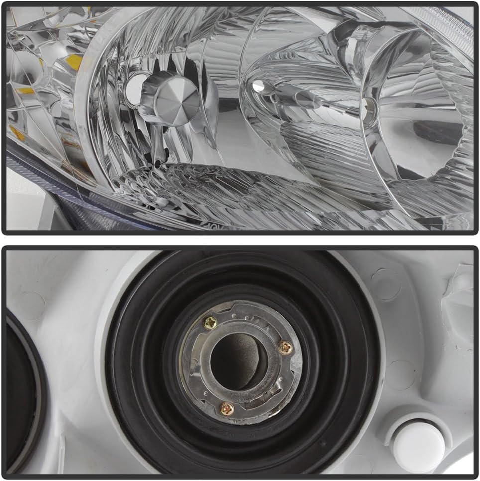 ACANII - For 2003-2008 Toyota Matrix Headlights Headlamps Replacement 03-08 Left+Rght Set Driver + Passenger Side