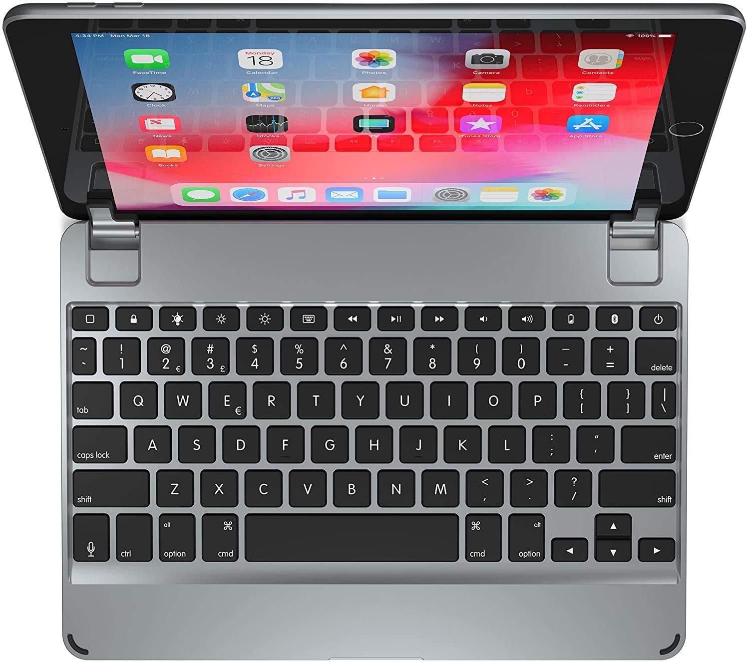 Brydge Aluminium Bluetooth Keyboard for iPad, iPad Air, Air 2 & iPad Pro 9.7" - Space Grey