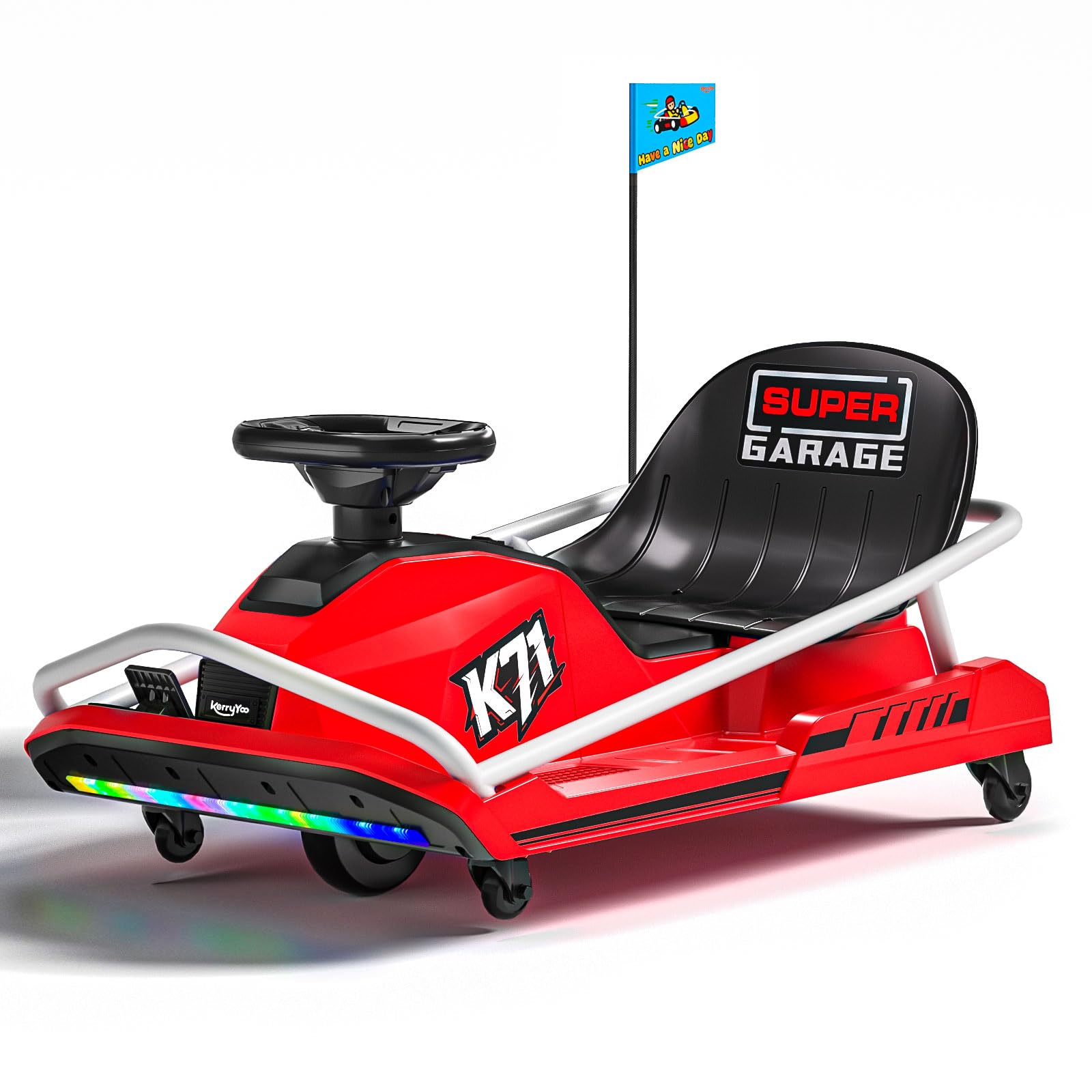 Amazon.com: KerryYoo K71 24V Drift Kart, Crazy Cart with 300W