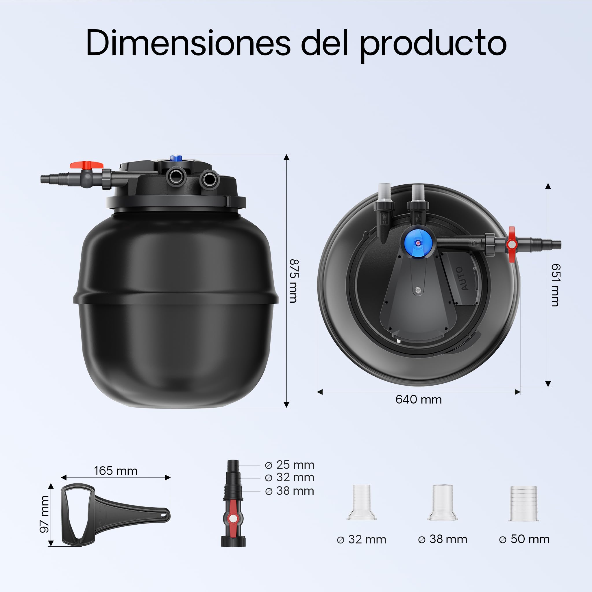 SunSun CPA-50000 SET 100000l 55W UVC NEO12000 Bomba Manguera Set de filtro para estanque