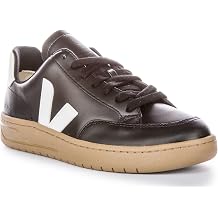 Veja V-12 Leather Womens Classy Leather Logo Low Sneker Trainers