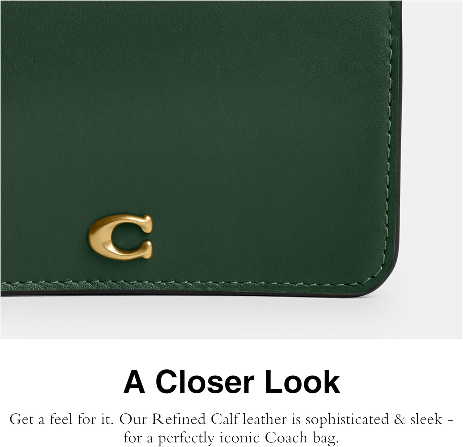 Coach - Brandclub - COACH Refined Calf Leather Essential Slim Card