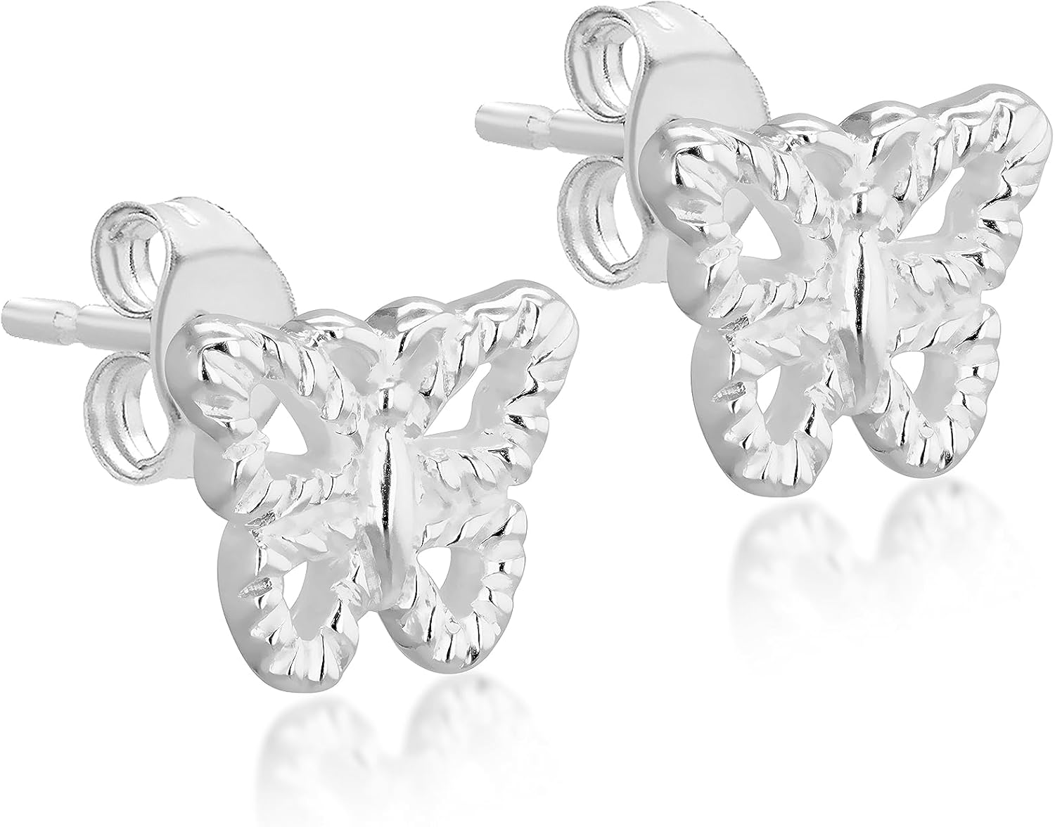 Earrings Tuscany Silver Sterling Silver Butterfly Stud Earrings [parallel import goods]