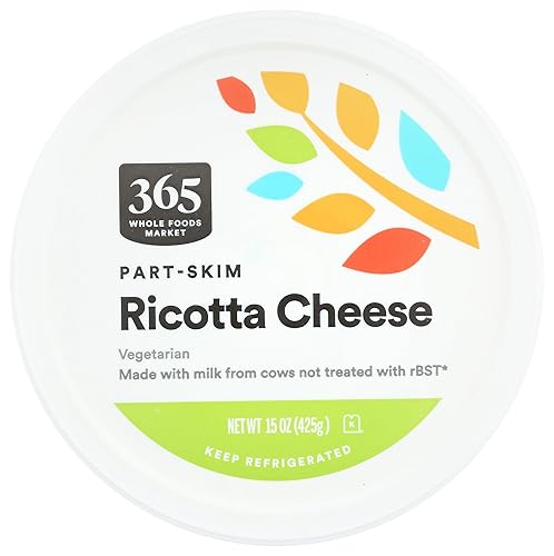 Miniatura 4 de 365 Everyday Value, Queso Ricotta de leche parcialmente descremada, 15 onzas