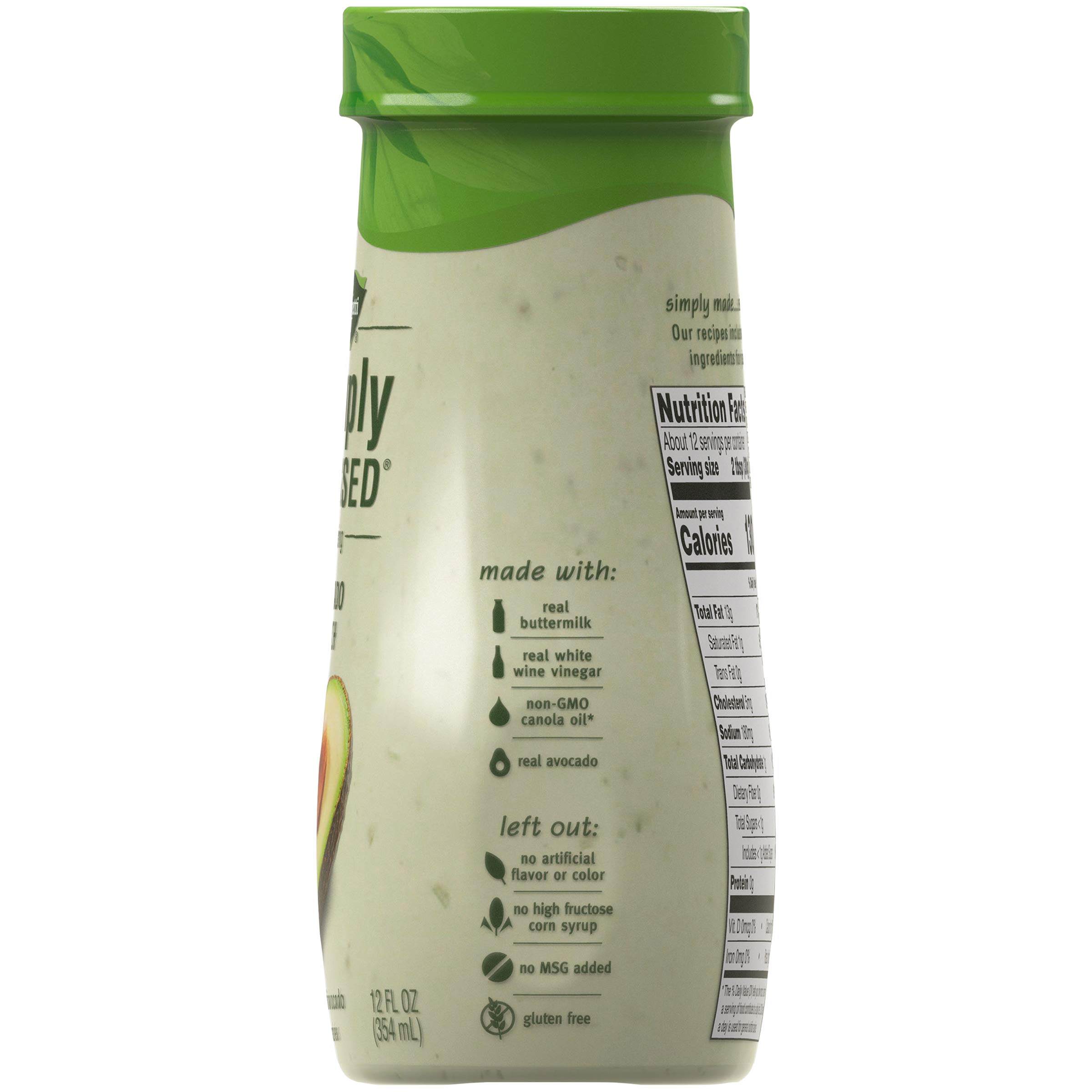 Amazon.com : Marzetti Simply Dressed Avocado Ranch Dressing, 12 ounce, Pack  of 3 : Grocery & Gourmet Food